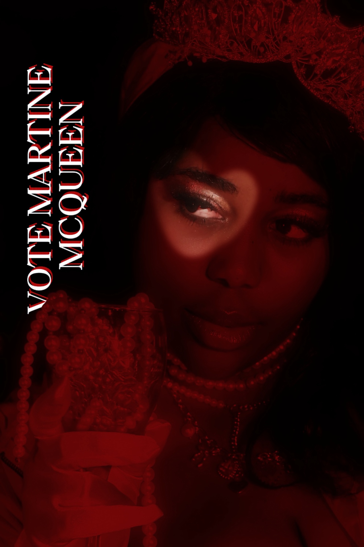 VOTE MARTINE MCQUEEN — campaign poster edition.